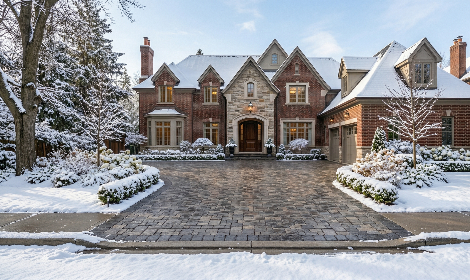 Heated driveway system - ice-free all winter