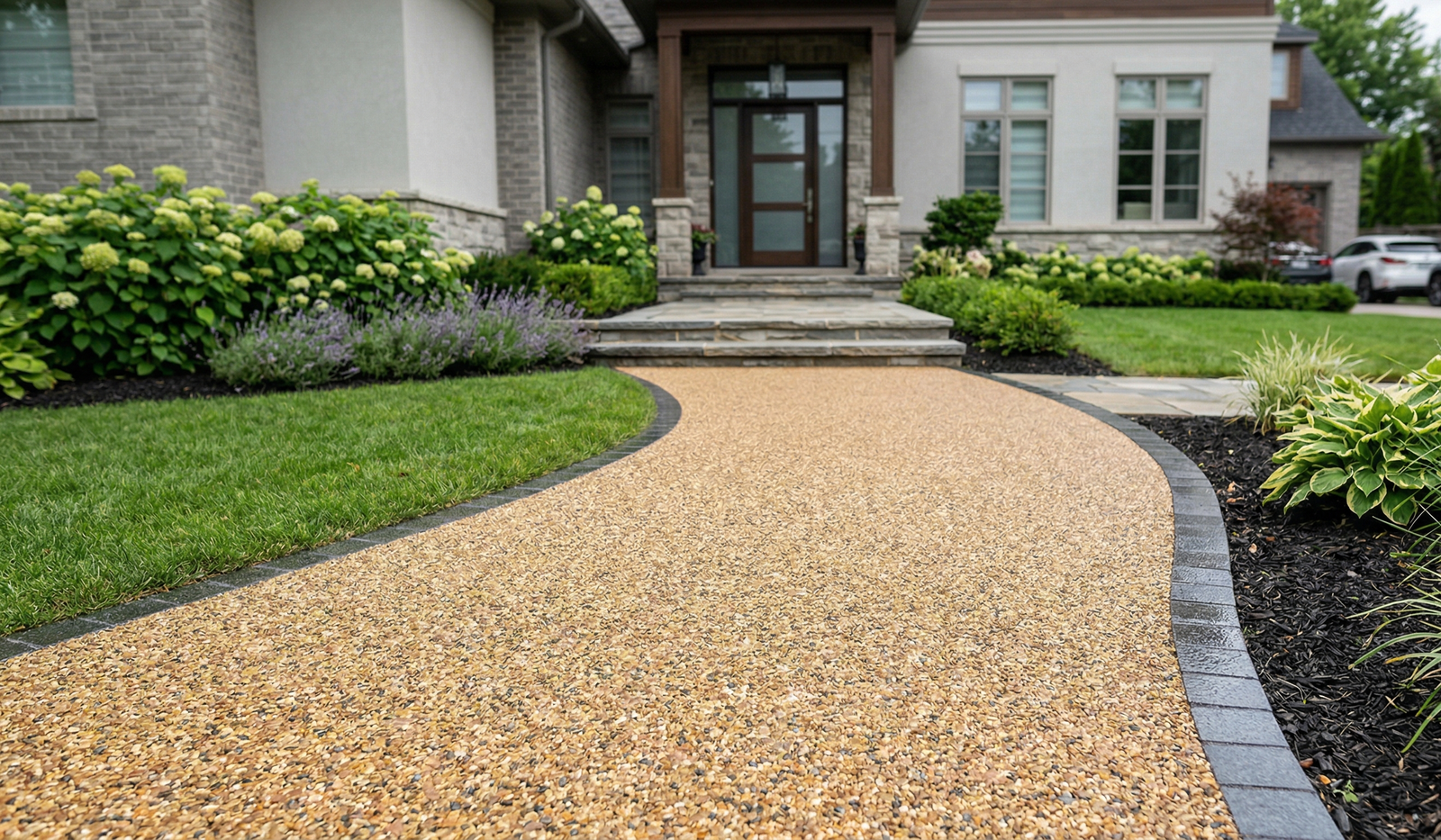 Permeable paving surface - elegant and functional